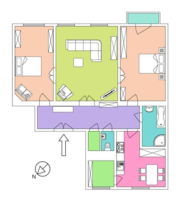 Large And Modern Apartment In The Heart Of プラハ エクステリア 写真